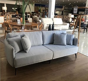 SOFA 3L - 2,20 MT DE LARGURA - LINHO CINZA