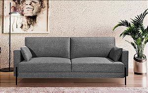 SOFA 4L VIENA 2,20MT TECIDO 6094 - CINZA