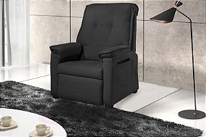POLTRONA CONFORT RECLINAVEL TECIDO K38 VELUDO - CINZA VELUDO