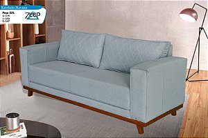 SOFA 3L ZEEP HAVANA 2,10MT TEC 547 LINHO ./CINZA CLARO