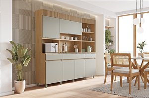 KIT COZINHA REALEZA 6P 2,20MT (500972) ./CARV/GREIGE