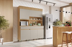 KIT COZINHA REALEZA 5P 1,60MT (500971) ./CARV/GREIGE