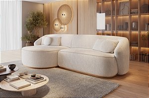 SOFA 4L BIANCHI BLEND C/CHAISE BR L/ESQ 2,50M TC K186 LH/CRU