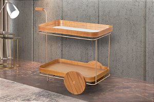 CARRINHO DE CHA EX DECOR C/ESP C/PES DOUR 82X87X42./LAMINADA
