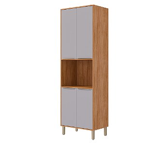 PANELEIRO MGM BRILHANTE TOR. QNT. 4P 700 ./CINAMOMO/PLATINA