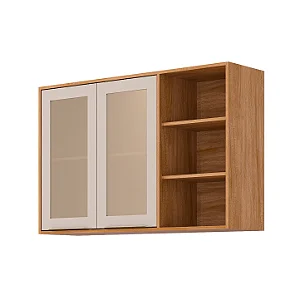 ARMARIO MGM BRILHANTE AEREO 2P 1200 ./CINAMOMO/OFF