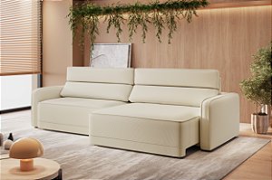 SOFA 3L BIANCHI BERTHA 2,10MT RET/REC TC A1041 LINHO ./NUDE