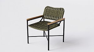 CADEIRA ALUMI CORDELLE C/CORDA ./PR/CN ./VERDE MUSG