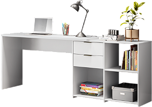 MESA NOTAVEL OFFICE CANTO NT2060 2GVT 2,00MT ./BR