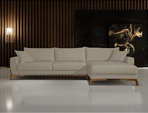 SOFA 5L BIANCHI IMPERIO C/CHAISE BR L/DIR 2,90M TC K164 /ARE