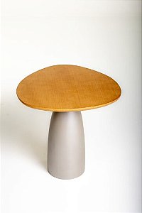 MESA LATERAL MADRESILVA CALMARIA (46X41) S/VD AMD./BRONZE FS