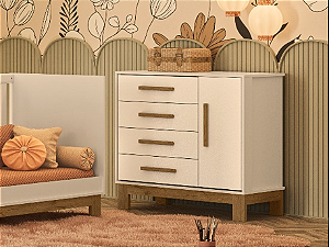 COMODA QMOVI Q ENCANTO SLIM 94CM 1P 4GVT ./BR ACEN