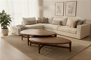 MESA CENTRO TREBOLL FOGLIA TREB0512 120X31 COR TR081 ./CAPP