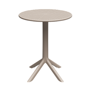 MESA FORTE PLASTICO SIMPLA RED 60X60 BS EXT. ./NATURAL