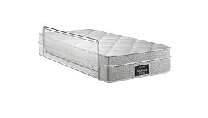COLCHAO GAZIN SOFT MALHA C/GRADE 98X198X26 (987489) PRA./BR