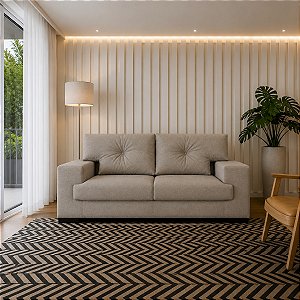 SOFA 3L IMPERIO JULIANA 2,04MT TC 204 LIN ./CAPUCCINO
