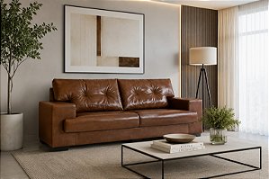 SOFA 3L IMPERIO JULIANA 2,04MT TC 849 CR ./PINHAO