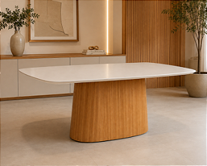 MESA CASA MODERNA MONA 1,80X90 BARRIL C/VD ./CINAMOMO/OFF