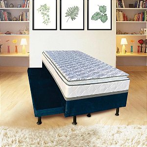 UNIBOX BREARE SOLTEIRO  88X188X51 COM PILLOW COM CAMA AUXILIAR BR ./AZ