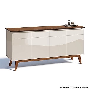 BUFFET CLASSIC 4 PORTAS OFF WHITE /FREIJO