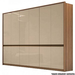 ROUPEIRO 6 PORTAS URBAN NEW MDF ./CARVALHO NATURALE /OFF WHITE