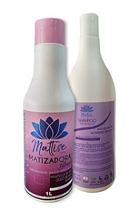 MATIZADORA BLONDIE (1L) + SHAMPOO ANTI-RESÍDUOS MATTISE (1L)