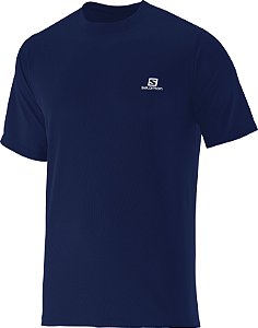 Camiseta Salomon Comet SS Masculino - Azul Marinho - M