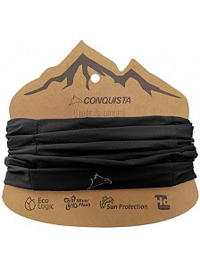 Bandana com Proteção Solar Dry Cool UPF50+ Conquista - Preto