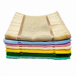 KIT COM 07 TOALHAS LAVABO BELLA DOHLER- PARA BORDAR