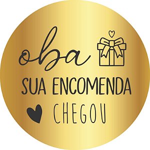 Adesivo Oba - Sem Personalização 5x5cm - 100 unidades