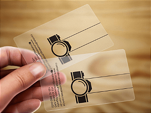 Cartão Pvc Cristal 0,5mm