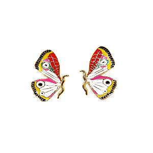 Brinco Borboleta Colorful