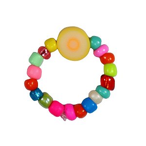 Anel Beads Tangerine Colorful