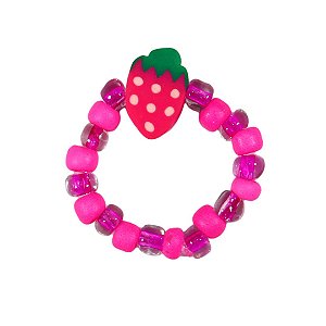 Anel Beads Pink Strawberry