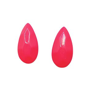 Brinco Gota Resina Pink