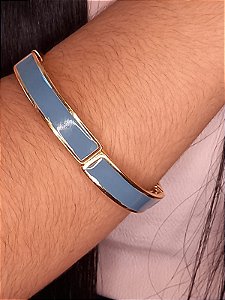 Pulseira Esmaltada Azul Petróleo
