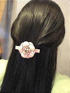 Broche Camélia Rosa