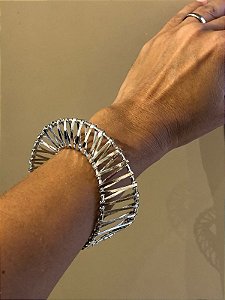 Bracelete Arco Fios Prata
