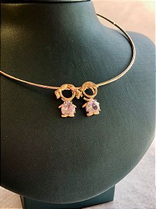 Colar Aro Pingente Casal