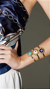Bracelete Olho Grego Azul Marinho