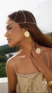 Headpiece Dourado Strass