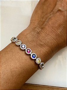 Pulseira Riviera Semijoia Color