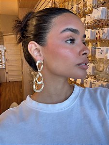 Maxi Brinco Aros Orgânicos Dourado
