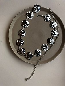 Cinto Medalhas Marteladas Prata