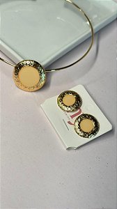Conjunto Aro Esmaltado Nude