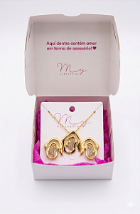 Conjunto Design Folheado