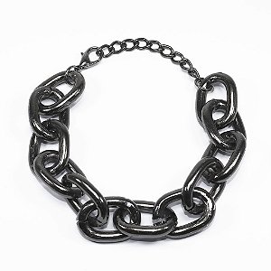 Pulseira Elos em Ródio Negro