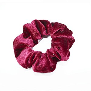 Scrunchie em Veludo Vinho