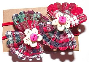 Elástico de cabelo com laço infantil