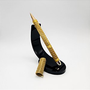 Caneta Pentonic Capim Dourado e Fio de Seda Dourado CA2